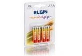 PILHA COMUM (AAA) (1,5V) (4UN) (CARTELA) (R03)(ELGIN)(82.186