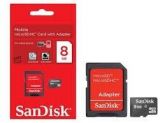 Cartão De Memória Micro Sd 8gb Sandisk Lacrado Original